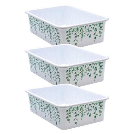 TEACHER CREATED RESOURCES Storage Bin, Plastic, Eucalyptus Green TCR20421-3